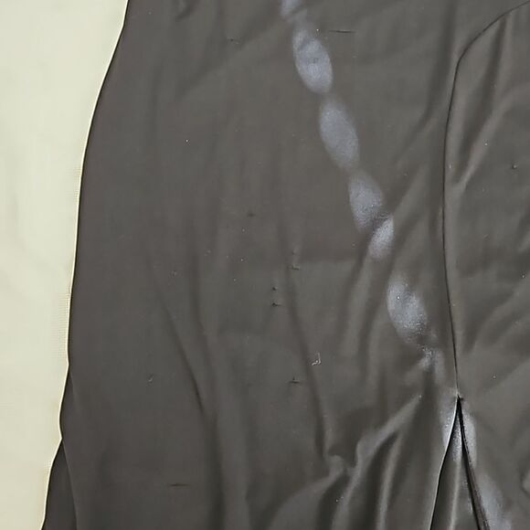 Rianna Couture Women's Formal Beaded Maxi Dress With Front Slit Size 16 Black - Picture 15 of 16